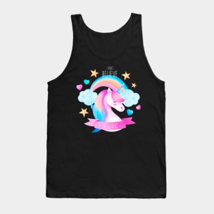 I Dont Believe In Human Unicorn Tank Top